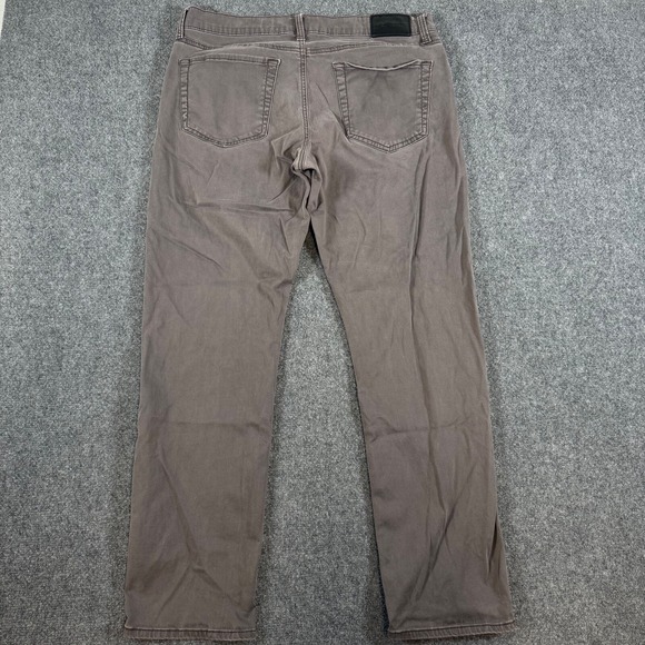 Lucky Brand Pants Mens 36x32 Gray Chinos 121 Slim Straight 5 Pocket - Picture 2 of 13
